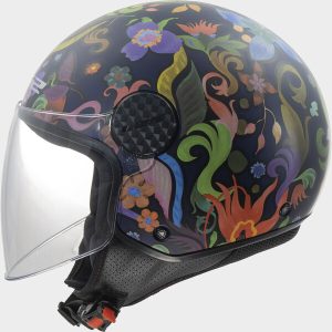 Casque LS2 OF558 SPHERE LUX II BLOOM BLUE PINK-06