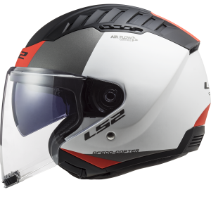 Casque LS2 OF600 COPTER II URBANE M.WHITE RED-06