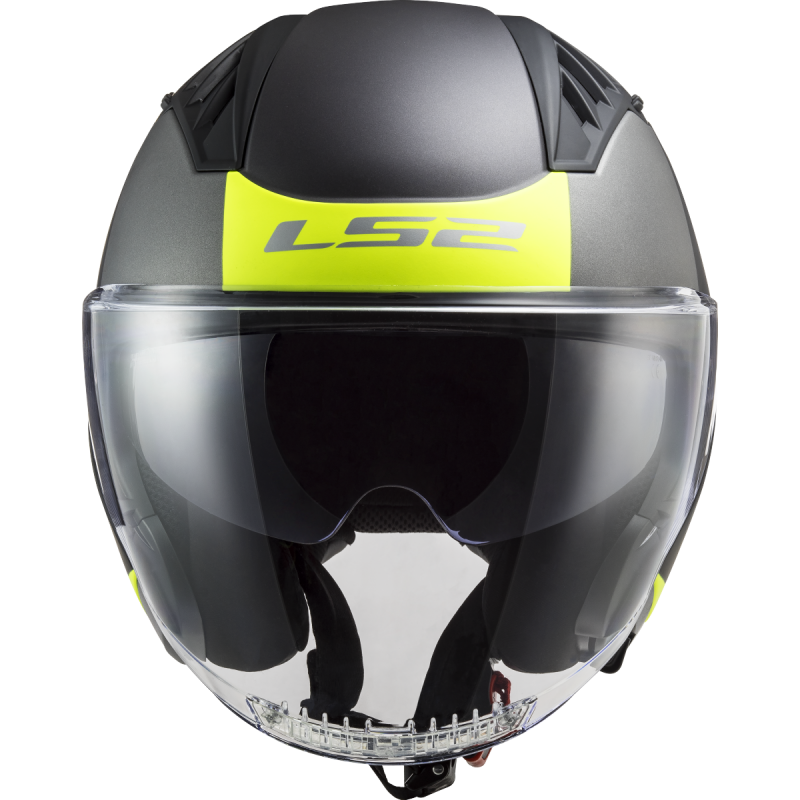Casque LS2 OF600 COPTER II URBANE M.BLACK H-V YELLOW-06 – Image 3