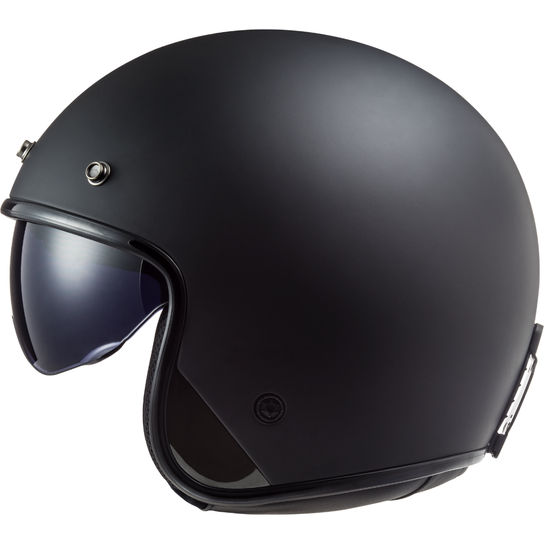 Casque LS2 OF601 BOB II SOLID MATT BLACK-06 – Image 2