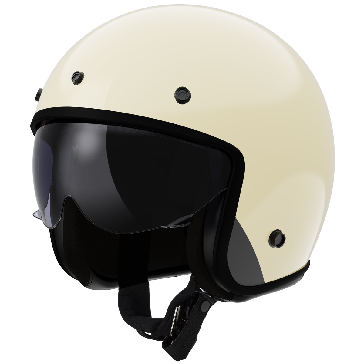Casque LS2 OF601 BOB II SOLID CREAM-06