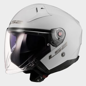Casque LS2 OF603 INFINITY II SOLID GLOSS WHITE-06