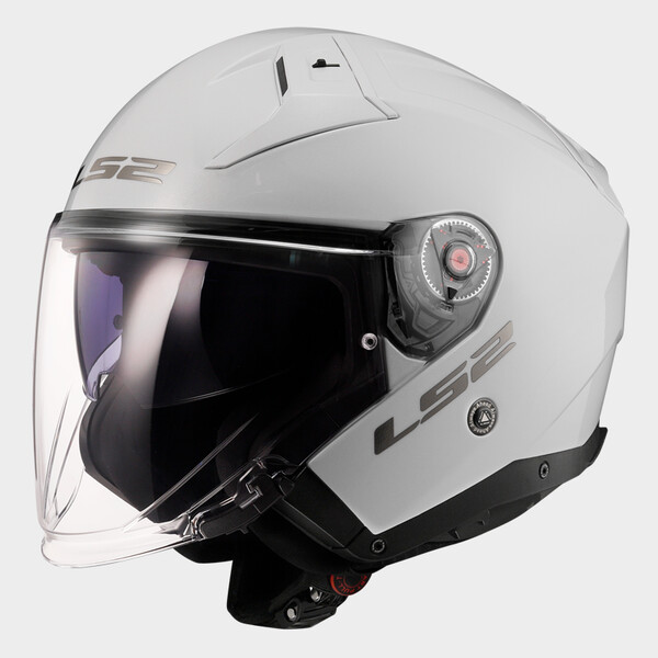 Casque LS2 OF603 INFINITY II SOLID GLOSS WHITE-06