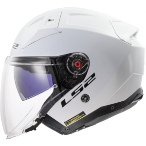 Casque LS2 OF603 INFINITY II SOLID GLOSS WHITE-06