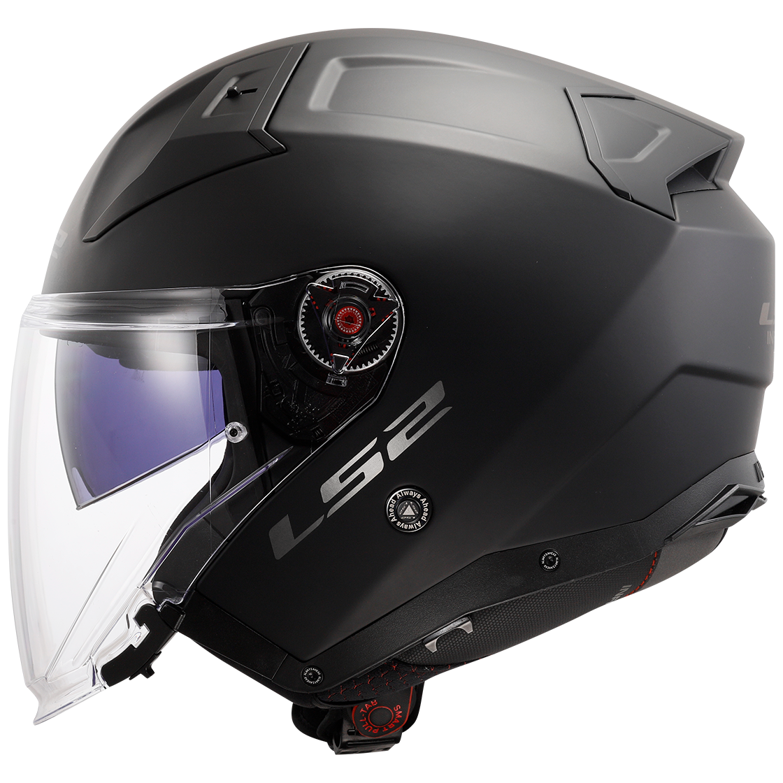 Casque LS2 OF603 INFINITY II SOLID MATT BLACK-06 – Image 2
