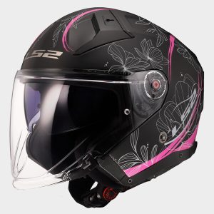 Casque LS2 OF603 INFINITY II LOTUS MATT PINK-06