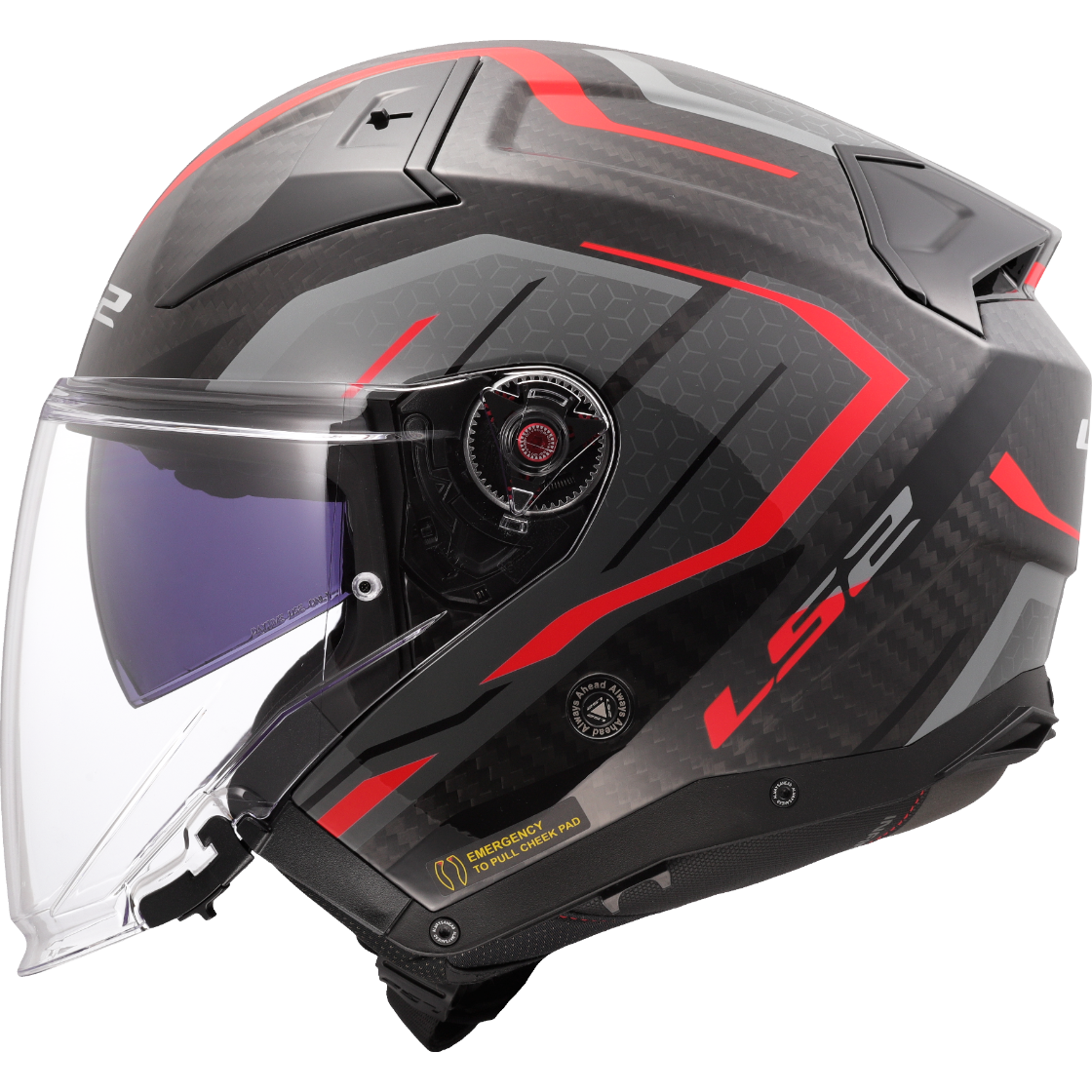 Casque LS2 OF603 INFINITY II C URUS RED-06