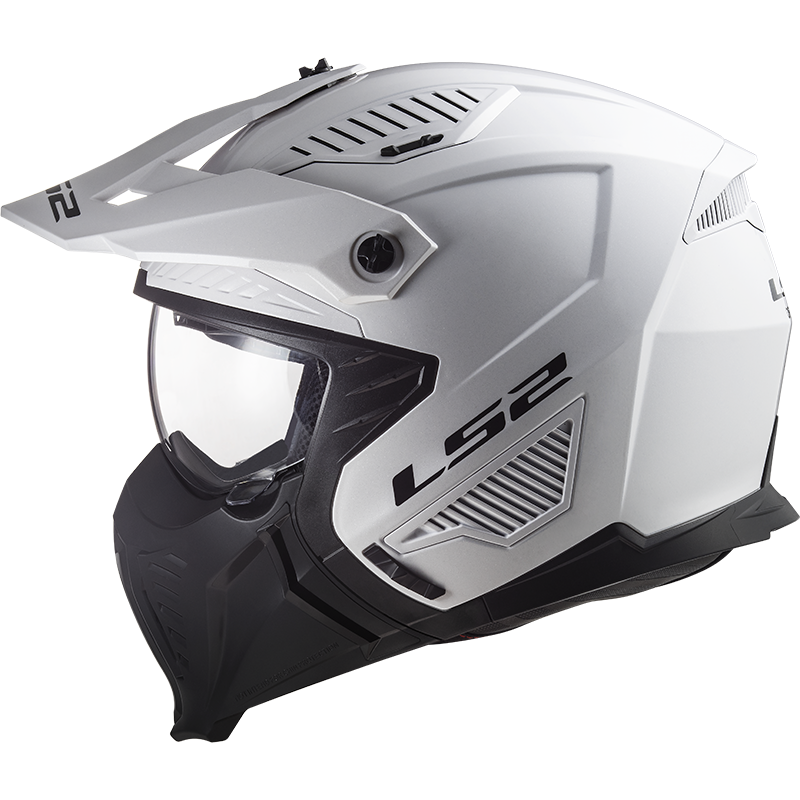 Casque LS2 OF606 DRIFTER SOLID WHITE-06 – Image 2