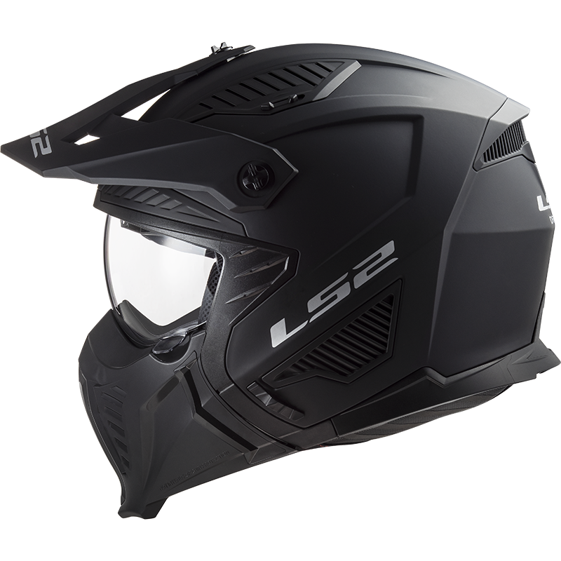 Casque LS2 OF606 DRIFTER SOLID MATT BLACK-06 – Image 2