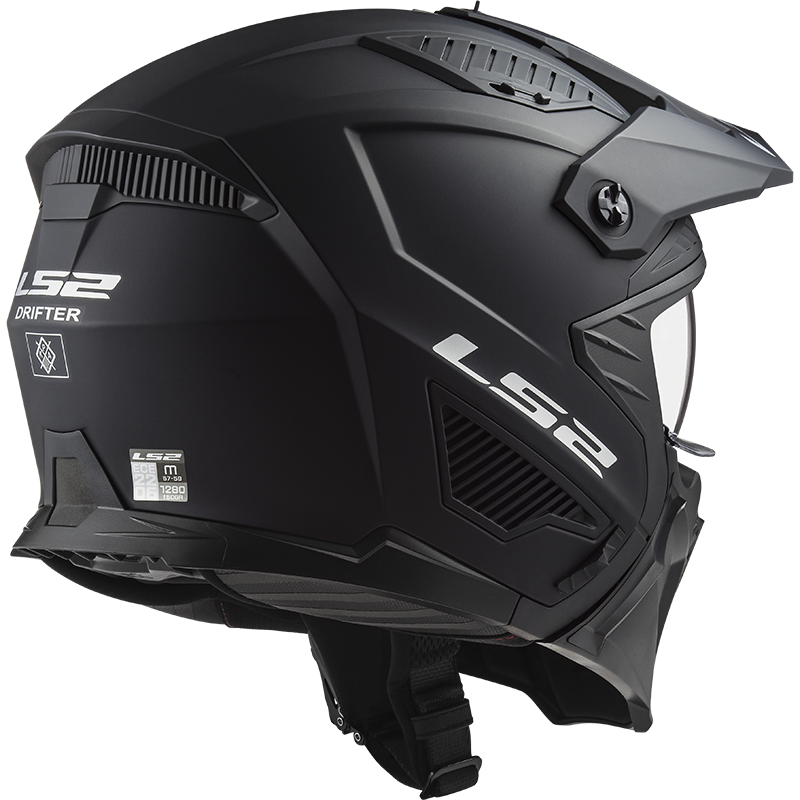 Casque LS2 OF606 DRIFTER SOLID MATT BLACK-06 – Image 5