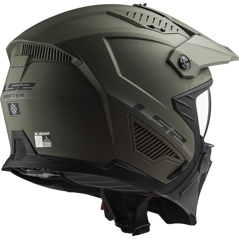Casque LS2 OF606 DRIFTER SOLID MATT SAND-06 – Image 3