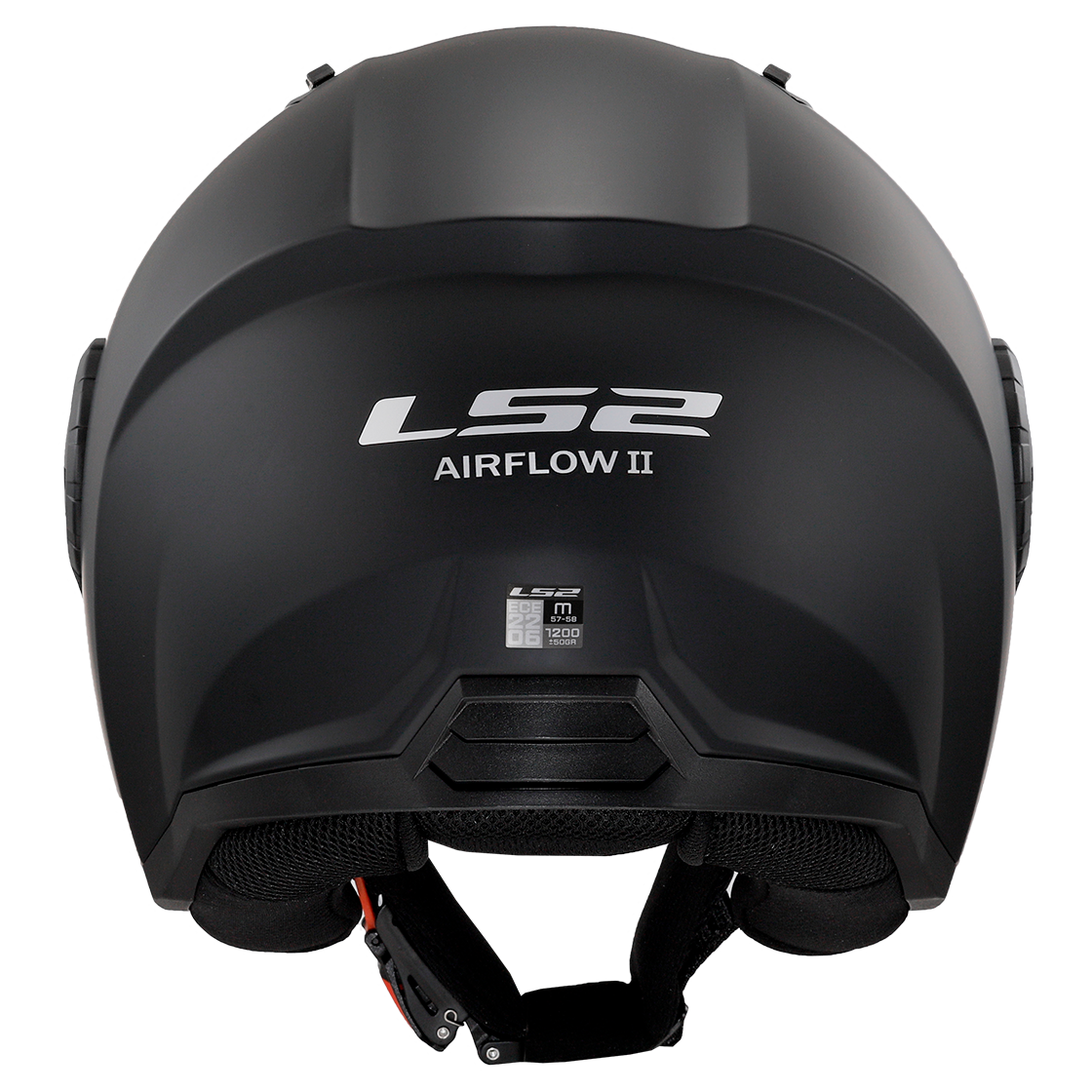 Casque LS2 OF616 AIRFLOW II SOLID MATT BLACK-06 – Image 4