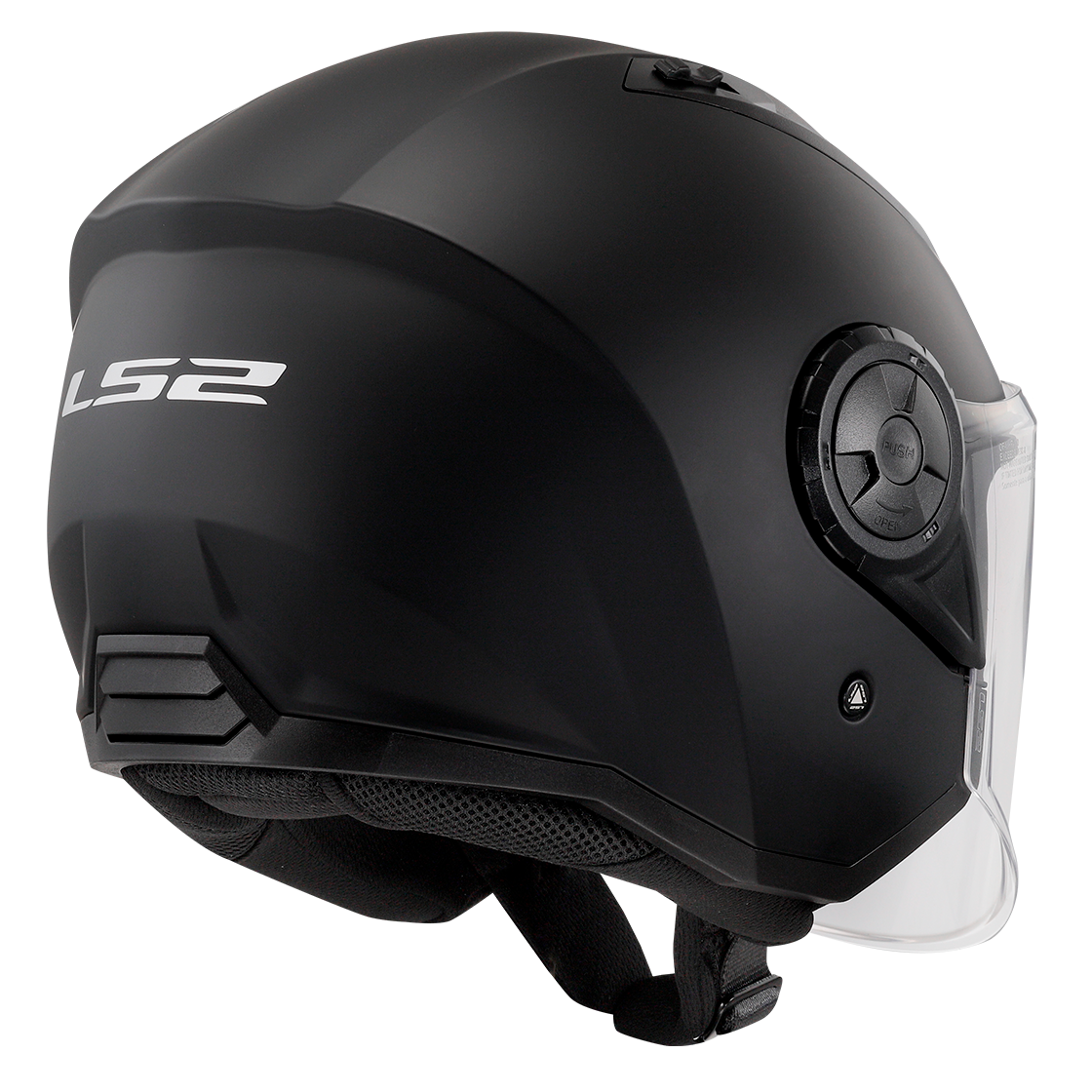 Casque LS2 OF616 AIRFLOW II SOLID MATT BLACK-06 – Image 5