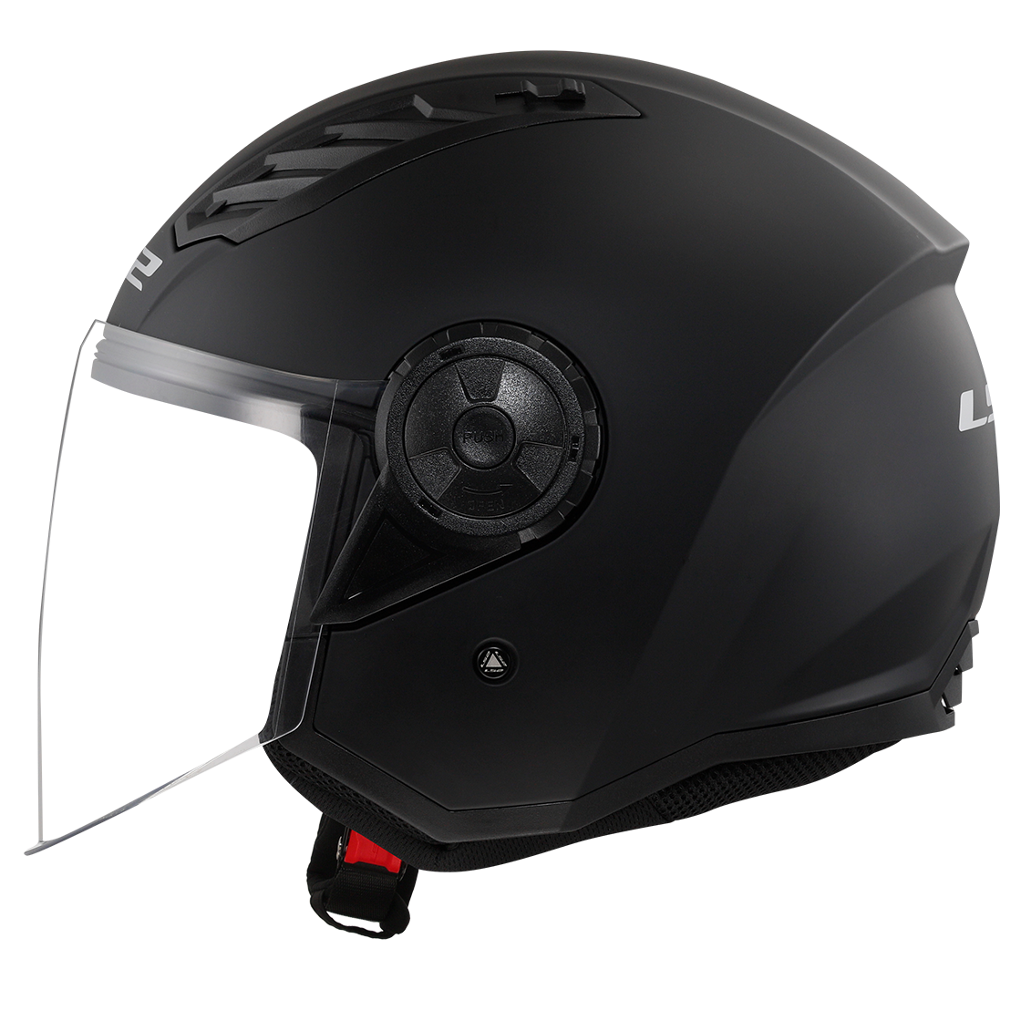 Casque LS2 OF616 AIRFLOW II SOLID MATT BLACK-06 – Image 2