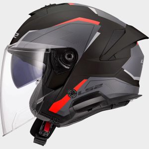 Casque LS2 OF618 VERSO II AIR BLACK RED