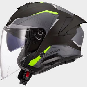 Casque LS2 OF618 VERSO II AIR BLACK H-VIS YELLOW