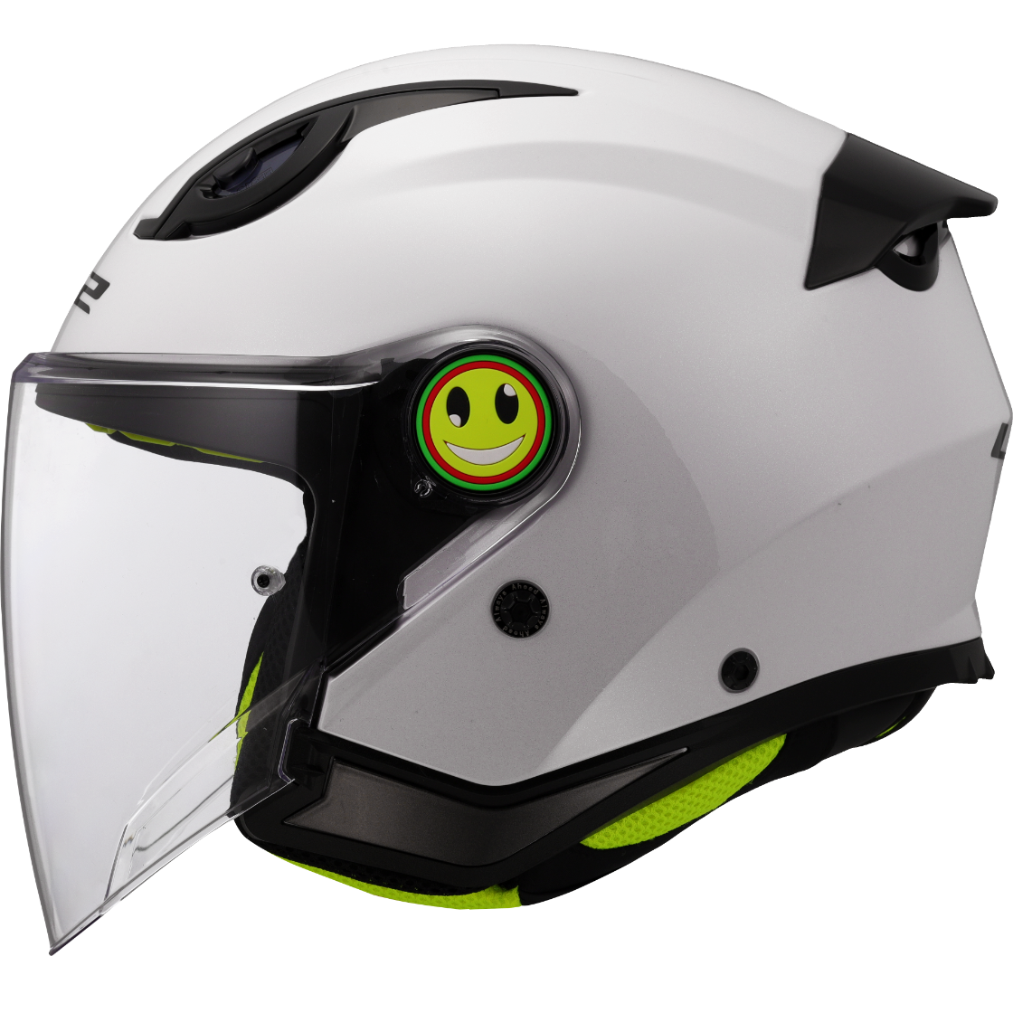 Casque LS2 OF622 FUNNY II SOLID WHITE – Image 2