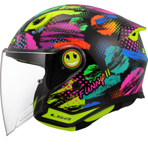 Casque LS2 OF622 FUNNY II JOY BLACK