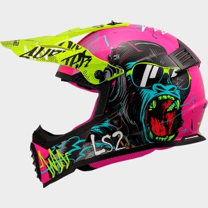 Casque LS2 MX437 FAST II MINI GORILLA PURPLE-06