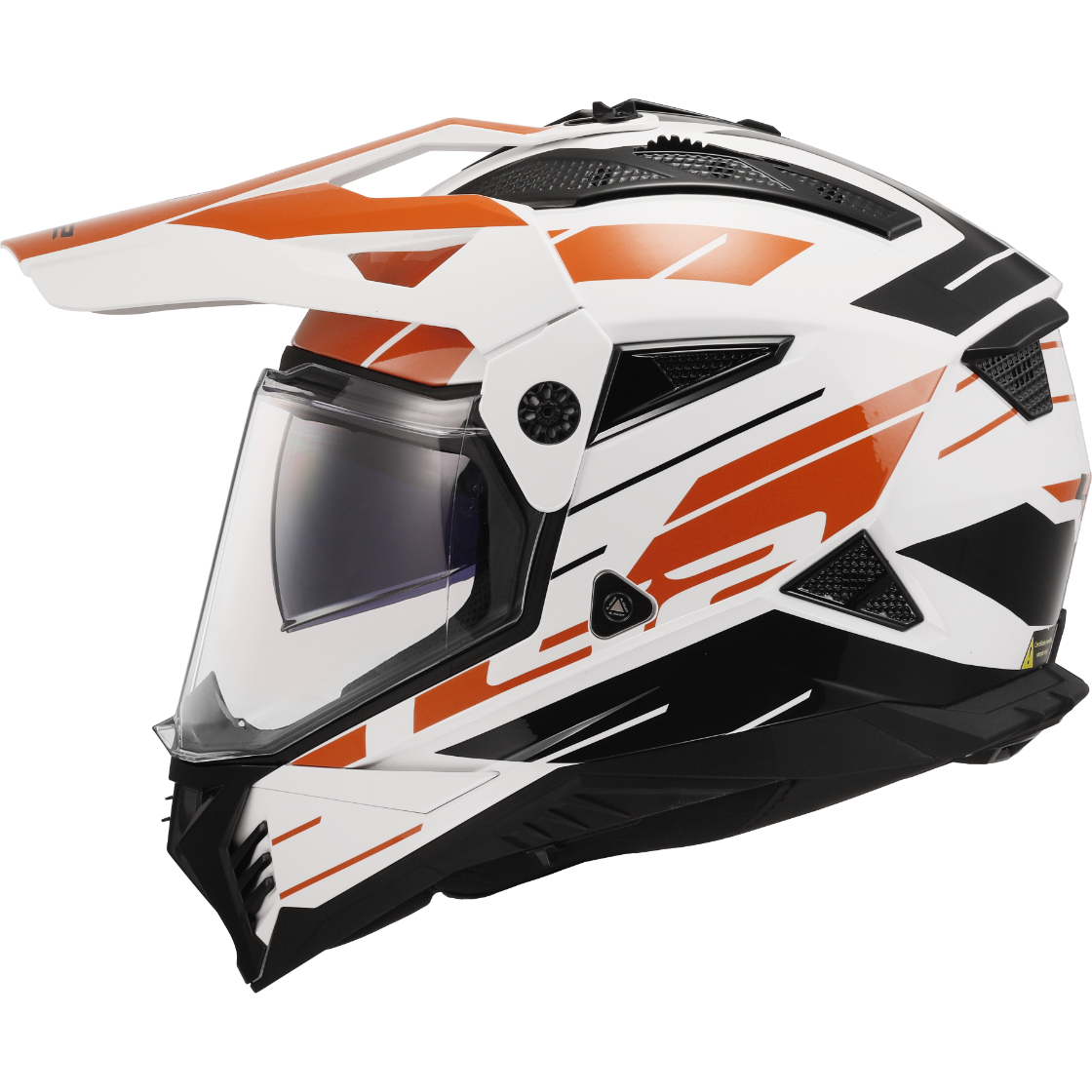 Casque LS2 MX702 PIONEER II NAMIB WHITE ORANGE-06 – Image 2