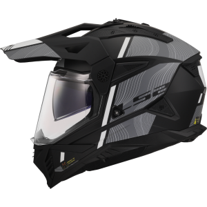 Casque LS2 MX702 PIONEER II HILL MATT BLACK WHITE-06
