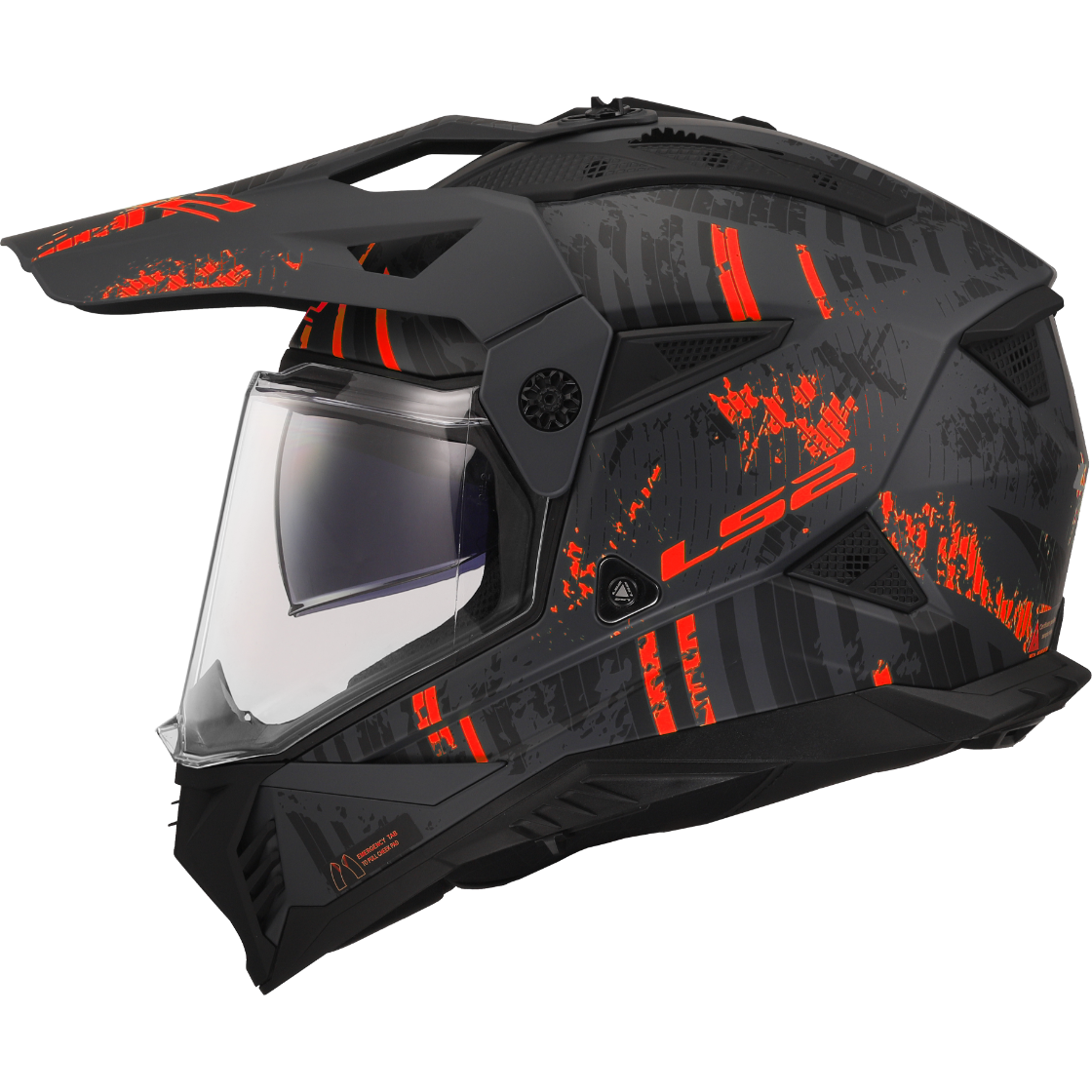 Casque LS2 MX702 PIONEER II CRAZY BLACK RED-06 – Image 2