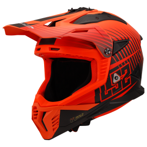 Casque LS2 MX708 FAST II DUCK M.H-V ORANGE RED-06