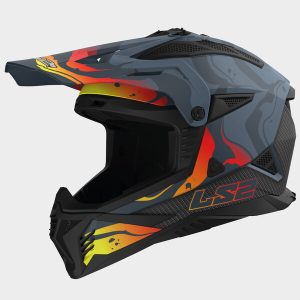 Casque LS2 MX708 FAST II WASH MATT DARK GREY-06