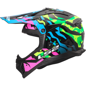 Casque LS2 MX708 FAST II GROTESK BLUE PINK GREEN-06