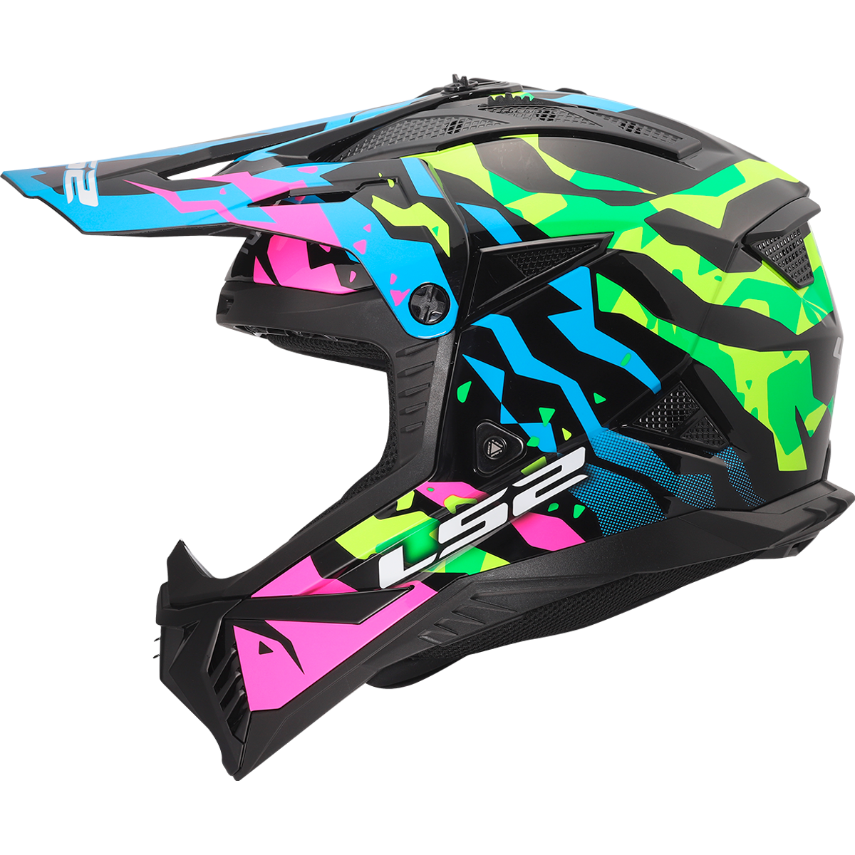 Casque LS2 MX708 FAST II GROTESK BLUE PINK GREEN-06