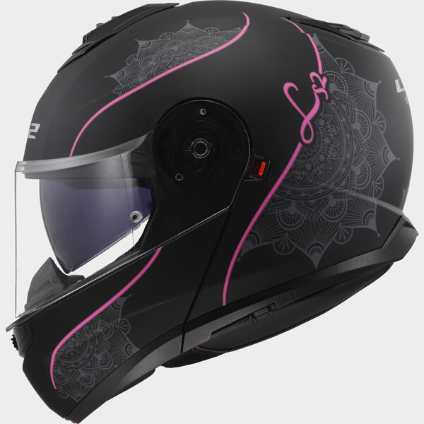 Casque LS2 FF908 STROBE II LUX M.BLACK PINK-06 – Image 2