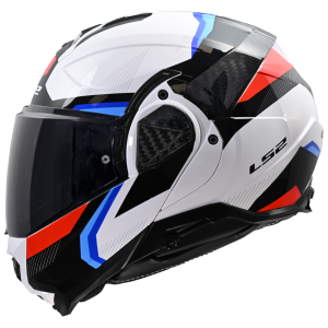 Casque LS2 FF910 ADVANT II TRIPLE WHITE BLUE RED