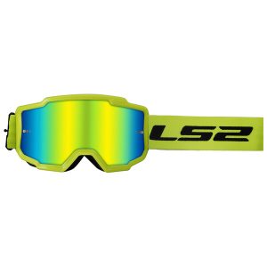 Masque LS2 CHARGER GOGGLE H-V YELLOW WITH IRIDIUM VISOR