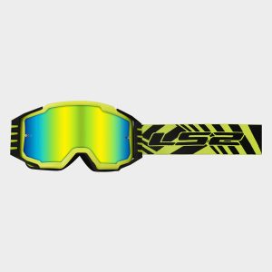 Masque LS2 CHARGER PRO GOGGLE H-V YELLOW WITH IRIDIUM VISOR