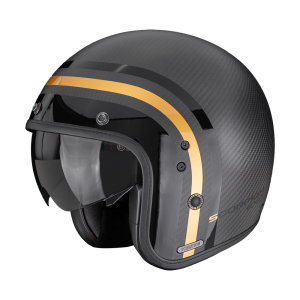 Casque Scorpion BELFAST II CARBON REGAL Mat Noir-Or