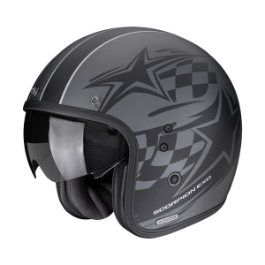 Casque Scorpion BELFAST II FLAGSTONE Argent mat-Noir