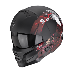 Casque Scorpion EXO-COMBAT II DEMURE Mat Noir-Rouge