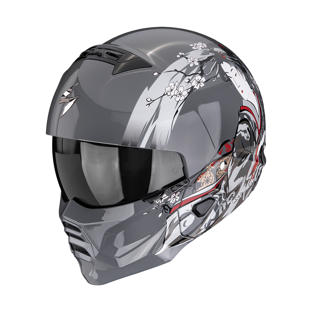 Casque Scorpion EXO-COMBAT II DEMURE Argent