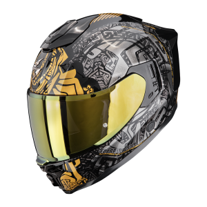 Casque Scorpion EXO-1500 AIR APUS Noir-Gris-Or