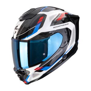 Casque Scorpion EXO-1500 AIR SLEEK Blanc-Rouge-Bleu