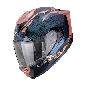 Casque Scorpion EXO-1500 AIR VORTEX Noir-Rose-Cameleon