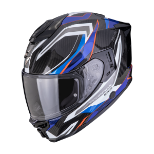 Casque Scorpion EXO-1500 CARBON AIR HYDRO Noir-Blanc-Bleu