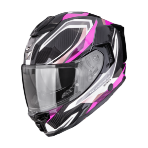 Casque Scorpion EXO-1500 CARBON AIR HYDRO Noir-Blanc-Rose
