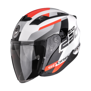 Casque Scorpion EXO-230 COMICS Blanc-Rouge