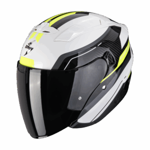 Casque Scorpion EXO-230 HIPE Blanc-Noir-Jaune Néon