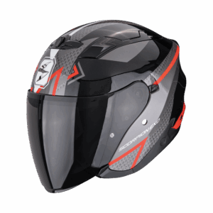 Casque Scorpion EXO-230 LOOP Métal Noir-Rouge