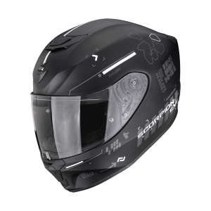 Casque Scorpion EXO-391 IRON Mat Noir-Argent