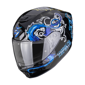 Casque Scorpion EXO-391 MUMIA Noir-Bleu