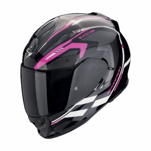 Casque Scorpion EXO-491 KRIPTA Noir-Rose-Blanc