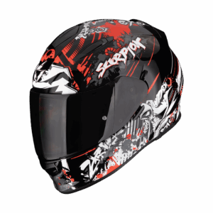 Casque Scorpion EXO-491 SPECTOR Noir-Rouge
